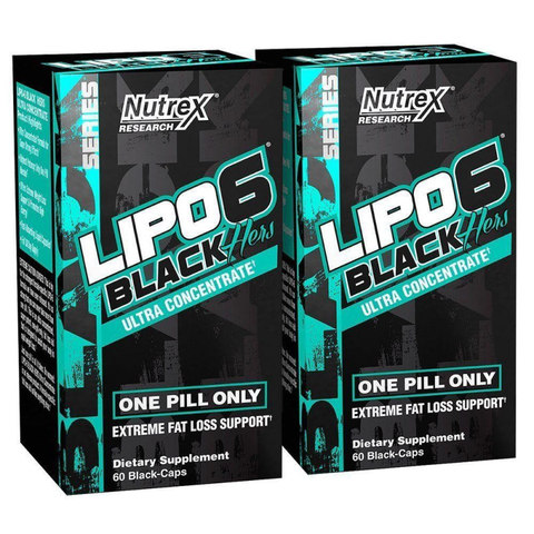 LIPO-6 Black HERS Ultra Concentrate One Pill Extreme Weight Loss Support 60 Caps