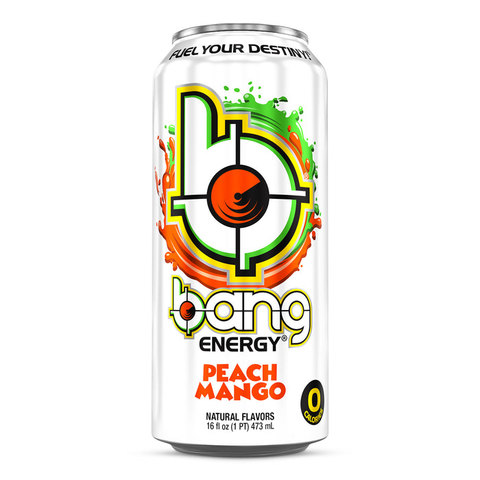 Bang Peach Mango Energy Drink, 0 Calories, Sugar Free with Super Creatine