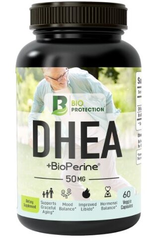Bio Protection DHEA + Bioperine 50mg (60 Capsules)