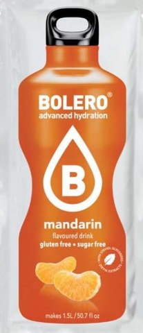 Bolero Advanced Hydration Mandarin Flavoured Powder Drink (9g)