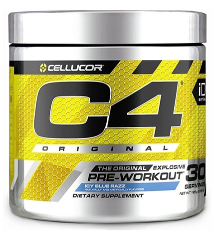Cellucor - C4 Explosive Energy Pre Workout Powder (30 Servings) ICY Blue Razz