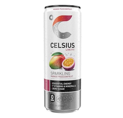 CELSIUS Sparkling Functional Essential Energy Drink Mango Passionfruit (355ml)