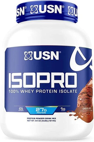 USN Supplements Zero Carb Iso Pro Whey Protein Isolate, Chocolate