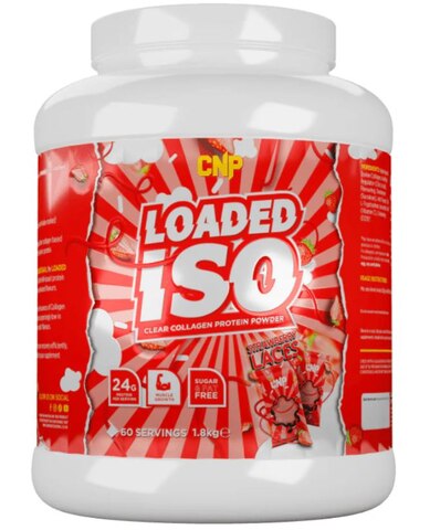 CNP Loaded ISO Clear Collagen Protein Powder Strawberry Laces (1.8kg)