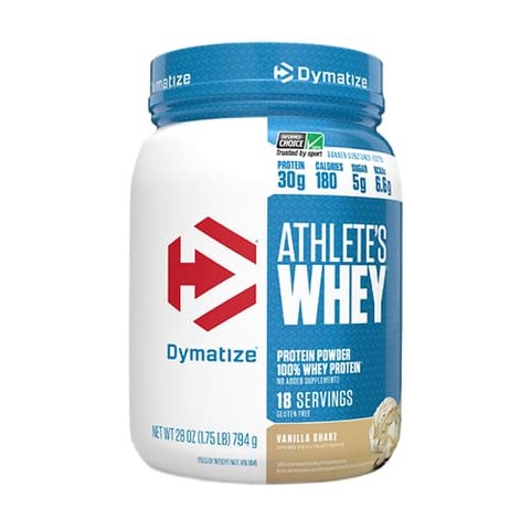 Dymatize Athlete's Whey - Vanilla Shake, 1.75 lb, 18 Servings