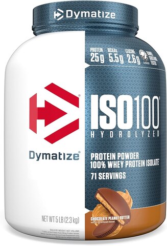 Dymatize ISO 100 Hydrolyzed Whey Isolate Protein Peanut Butter (5lbs)