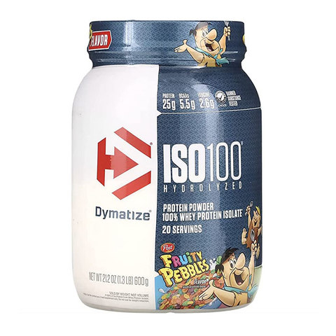 Dymatize ISO 100 Hydrolyzed Whey Isolate Protein Fruity Pebbles (1.3lbs)