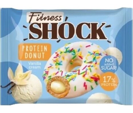 FitnesShock Protein Donut Vanilla Cream (70g)
