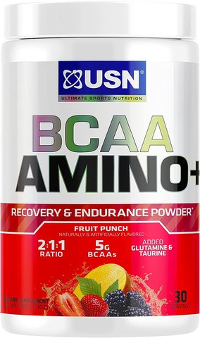 USN Supplements BCAA Amino + Supplement, Fruit Punch