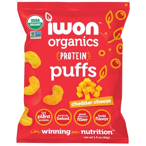 IWON Organics Protein Puffs Cheddar Cheese (42g)
