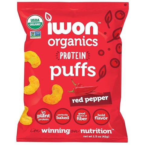 IWON Organics Protein Puffs Red Pepper (42g)