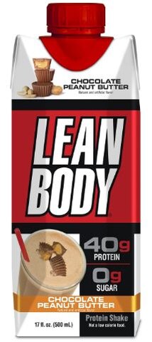 Labrada Lean Body RTD 40g Protein Shakes Chocolate Peanut Butter (500ml)