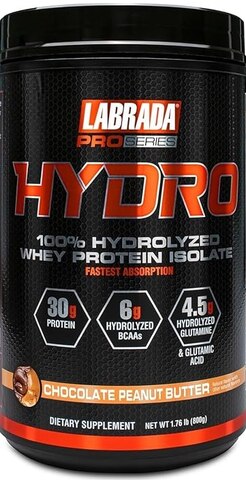 Labrada Nutrition Pro Series 100% Pure Hydrolyzed Whey Protein Isolate Chocolate Peanut Butter (800g)