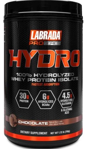 Labrada Nutrition Pro Series 100% Pure Hydrolyzed Whey Protein Isolate Chocolate (780g)