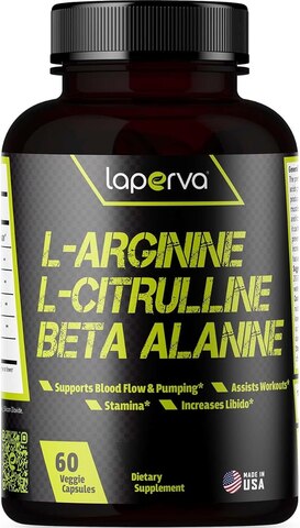 Laperva L-Arginine L-Citrulline Beta Alanine (60 Capsules)