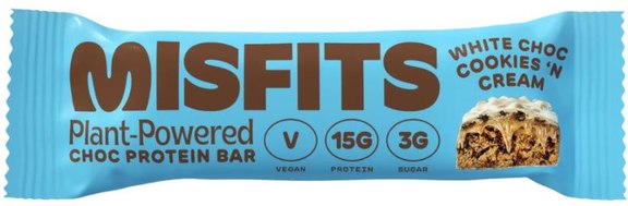 Misfits Vegan Protein bar White Chocolate Cookies & Cream (45g)