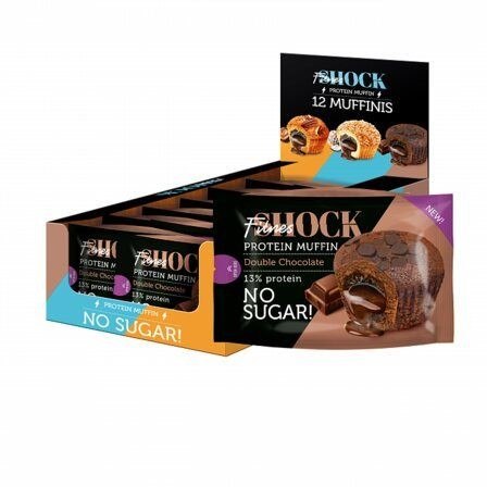 Fitness Shock Muffin Double Chocolate Filling 50gm