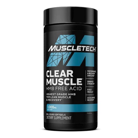 Muscletech - Clear Muscle Hmb Free Acid, 84 Softgels