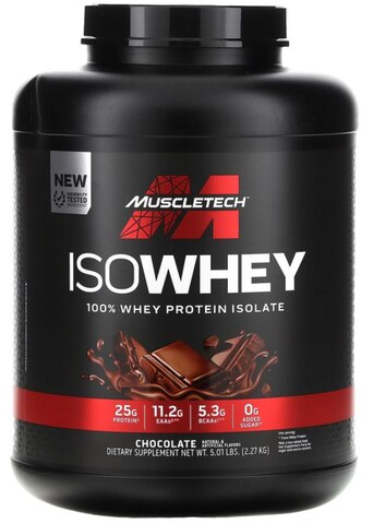MuscleTech 100% ISO Whey Protein Chocolate (5lbs)