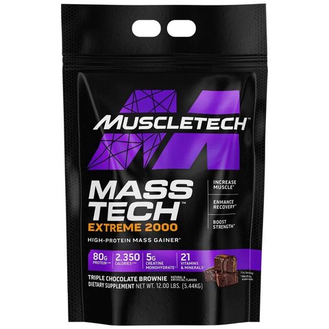 Muscletech Mass-Tech Extreme 2000 Triple Chocolate Brownie 12Lb