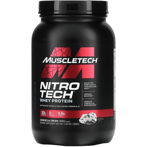 MuscleTech Nitro-Tech Whey Protein Cookies & Cream (2.2lbs)