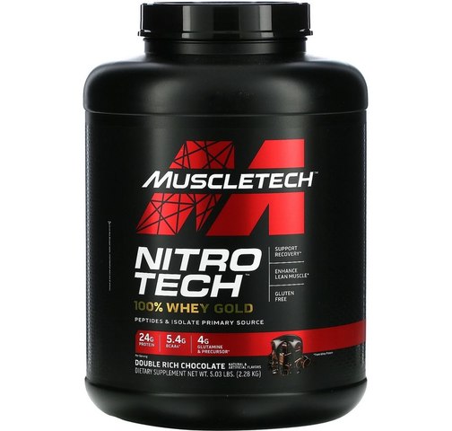 MuscleTech Nitrotech 100% Whey Gold Double Rich Chocolate 5.03lbs