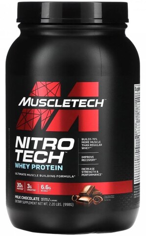 MuscleTech Nitro-Tech Whey Protein Milk Chocolate (2.2lbs)