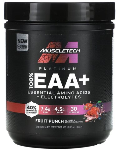 MuscleTech Platinum 100% EAA+ Fruit Punch (393g)