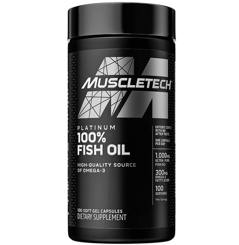 MuscleTech Platinum 100% Fish Oil (100 Tablets)