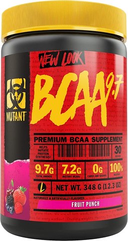 Mutant BCAA 9.7 Supplement BCAA Powder with Micronized Amino Energy Support Stack