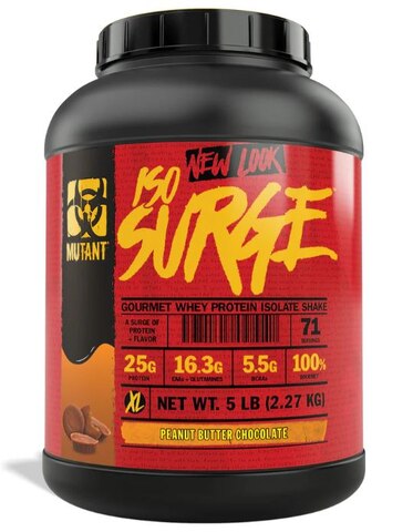 Mutant ISO Surge Whey Isolate Protein Peanut Butter Chocolate (5lbs)