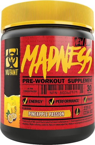 Mutant Madness Pre-Workout Pineapple Passion (225g)