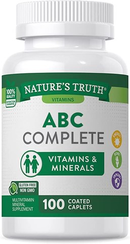 Nature's Truth Adult ABC Complete Multivitamin for Men and Women