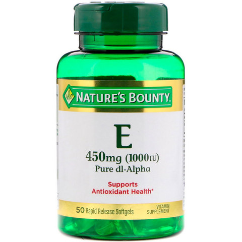 Natures Bounty E 1000 IU S/G (50 Tablets)