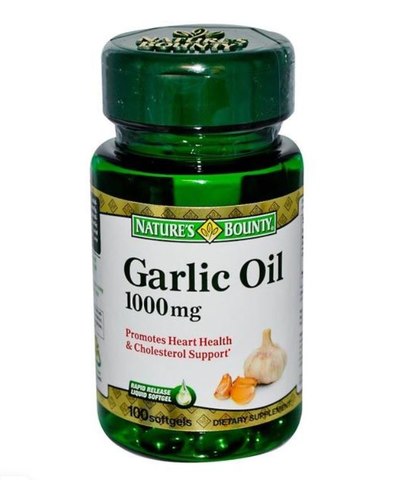 Natures Bounty Garlic Oil 1000mg (100 Softgels)