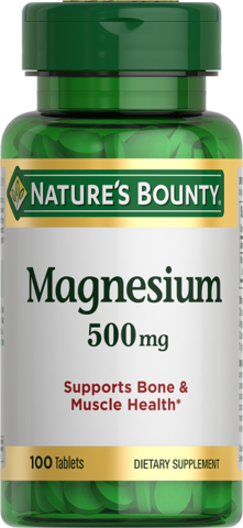 Natures Bounty Magnesium 500mg (100 Tablets)