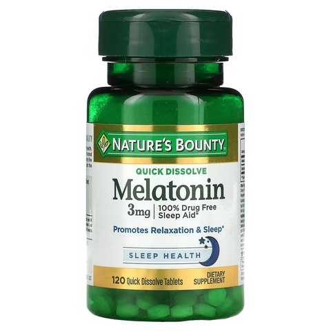 Natures Bounty Melatonin 5mg (120 Tablets)