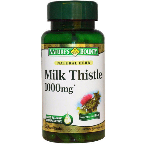 Natures Bounty Milk Thistle 1000 mg (50 Tablets)