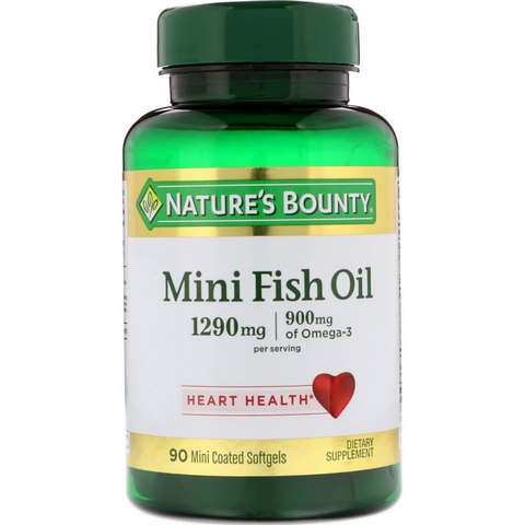 Natures Bounty Mini Fish Oil (90 Tablets)