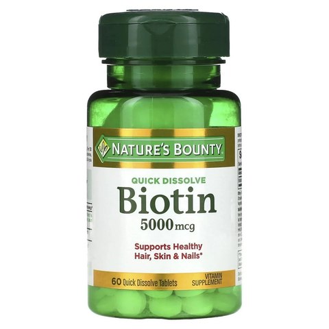 Natures Bounty Quick Dissolve Biotin (60 Tablets)