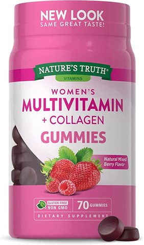 Nature's Truth Women's Multivitamin Collagen Natural Mixed Berry (70 Gummies)