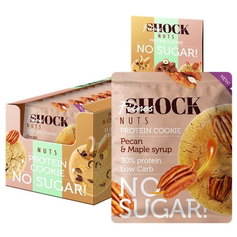 Fitness Shock Protein Cookie Nuts Maple Syrup