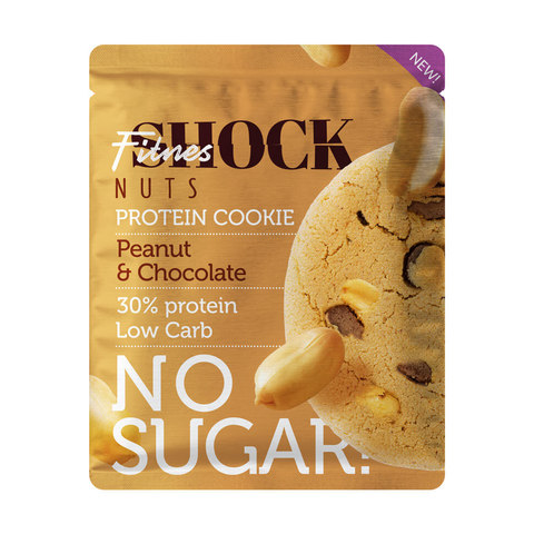 FitnesShock Nuts Protein Cookie Peanut Chocolate (30g)