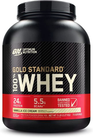 Optimum Nutrition Gold Standard 100% Whey Vanilla Ice Cream (5lbs)