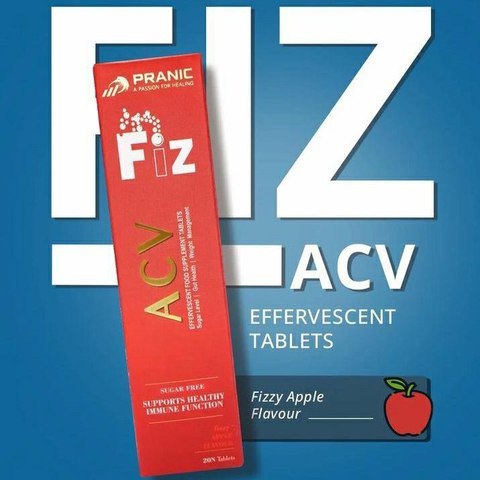 Pranic FIZ ACV Effervescent Apple (20 Tablets)