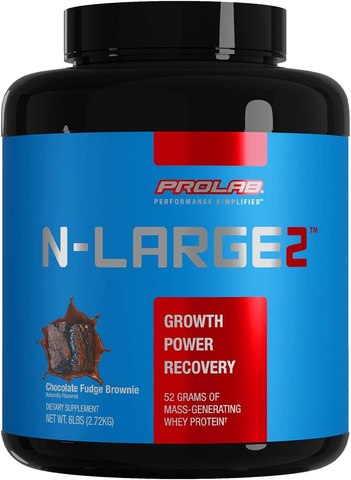 Prolab N-Large 2 Mass Gainer 6Lbs Chocolate Fudge Brownie