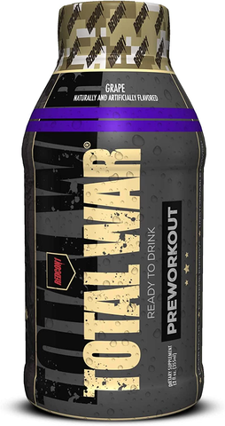 Redcon1 - Total War RTD - Ready to Drink Preworkout - 12 Pack - Grape