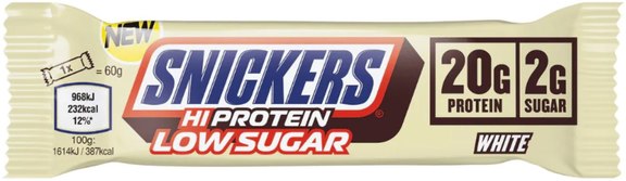 Snickers Hi-Protein 20g Low Sugar White Chocolate (60g)