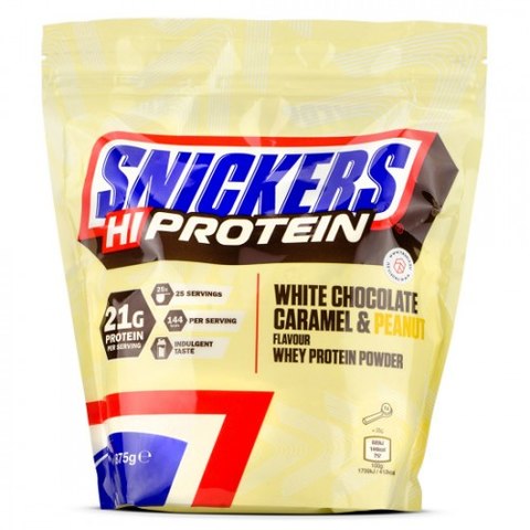 Snickers Hi-Protein White Chocolate Caramel & Peanut (875g)
