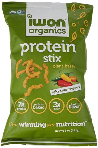 IWON Organics Protein Stix Spicy Sweet Peppers (141g)